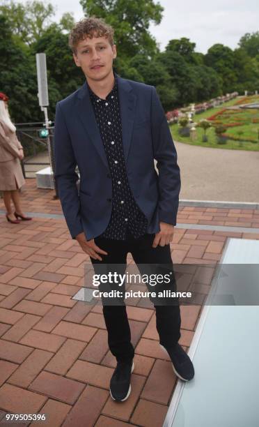 June 2018, Germany, Cologne: Tim Bendzko, German singer, attends the 'Tee Off-Night' in the course of the golf tournament '30th BMW International...