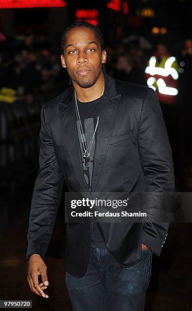 Lemar attends the UK Film Premiere of 'Kick Ass' at Empire Leicester Square on March 22, 2010 in London, England.
