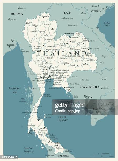 24 - thailand - vintage murena isolated 10 - vietnam map stock illustrations