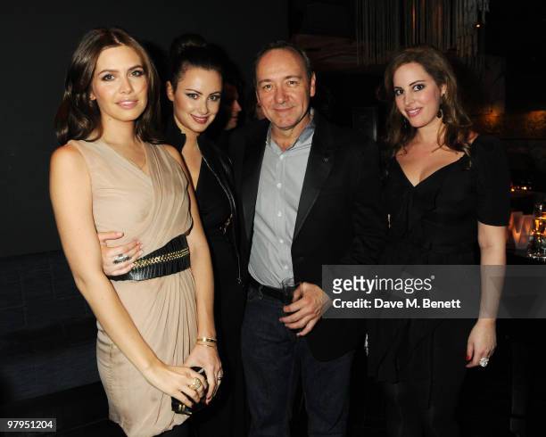 Dasha Zhukova, Camilla Al Fayed, Kevin Spacey and Shana Seligson attend the W Doha 1st birthday celebration in partnership with The Old Vic, at...