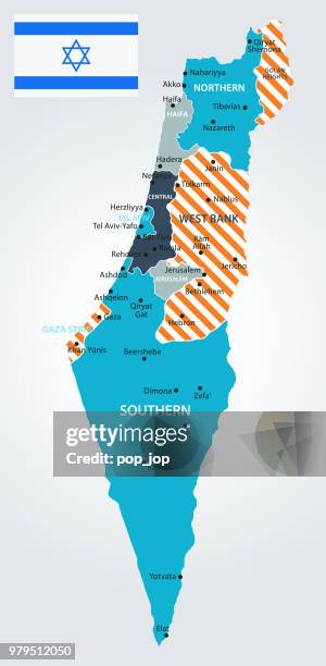 stockillustraties, clipart, cartoons en iconen met 13 - israël - blauw-oranje 10 - negev