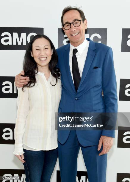 Angela Kang and Josh Sapan attend the AMC Summit at Public Hotel on June 20, 2018 in New York City.