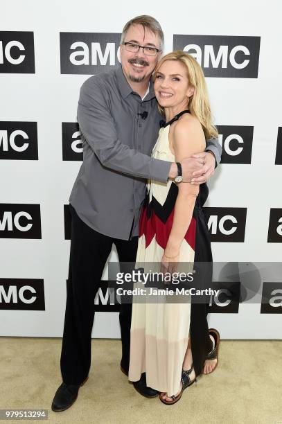 Vince Gilligan and Rhea Seehorn attend the AMC Summit at Public Hotel on June 20, 2018 in New York City.