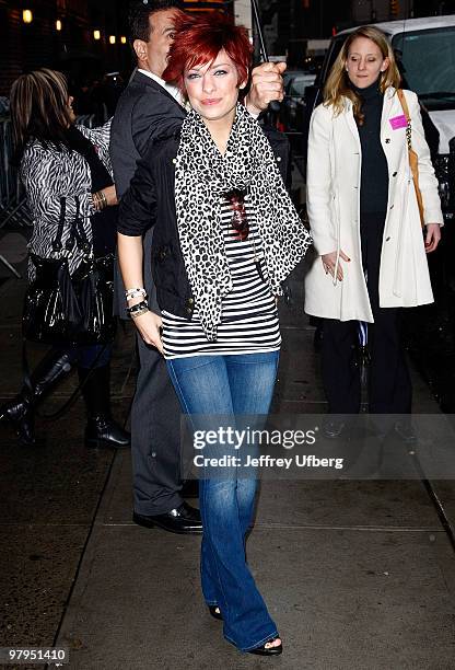 American Idol's Lacey Brown visits "Late Show With David Letterman" at the Ed Sullivan Theater on March 22, 2010 in New York City.