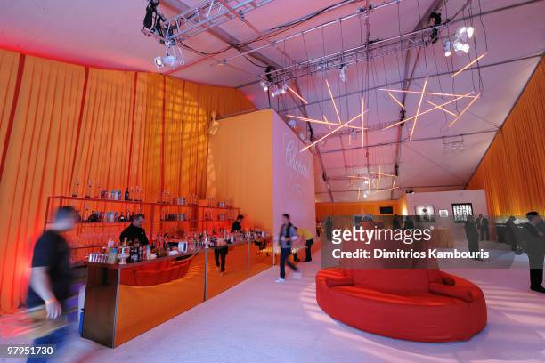 General view of atmosphere during the 18th Annual Elton John AIDS Foundation Oscar party held at Pacific Design Center on March 7, 2010 in West...