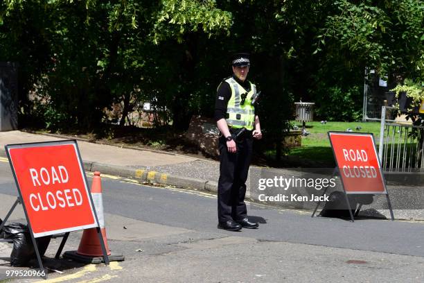 Streets remain closed or cordoned off around the Glasgow School of Art Mackintosh building, which was completly burned out in a major fire, still...