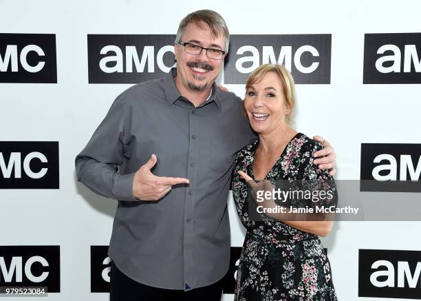 Vince Gilligan and Marti Noxon attend the AMC Summit at Public Hotel on June 20, 2018 in New York City.