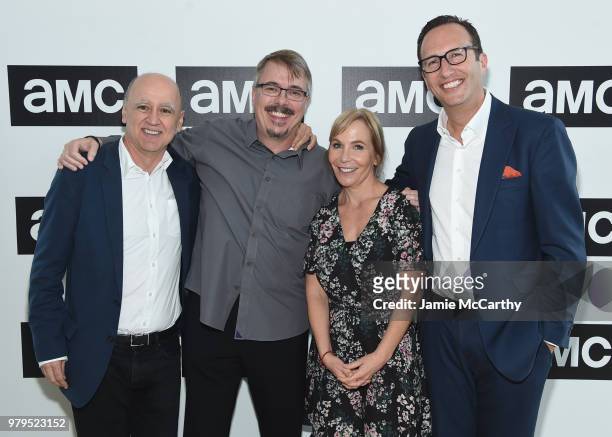 David Madden, Vince Gilligan, Marti Noxon, and Charlie Collier attend the AMC Summit at Public Hotel on June 20, 2018 in New York City.
