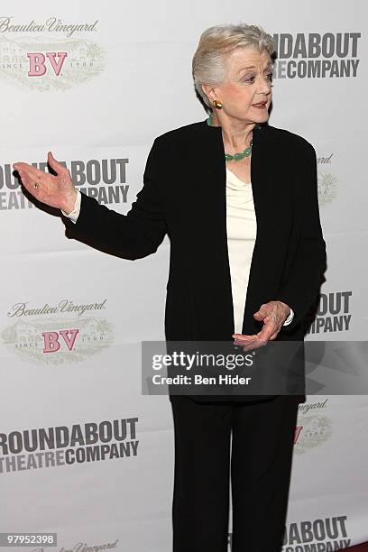 Actress Angela Lansbury attends the Roundabout Theatre Company�s 2010 Spring Gala at Studio 54 on March 22, 2010 in New York City.