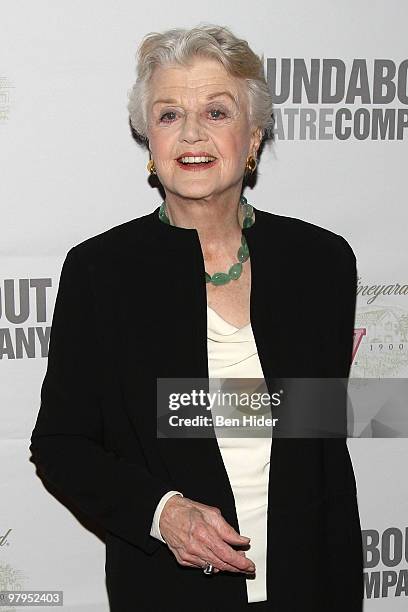 Actress Angela Lansbury attends the Roundabout Theatre Company�s 2010 Spring Gala at Studio 54 on March 22, 2010 in New York City.