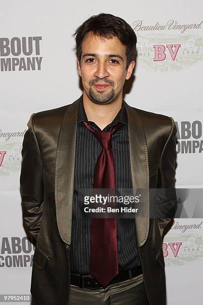Actor Lin-Manuel Miranda attends the Roundabout Theatre Company�s 2010 Spring Gala at Studio 54 on March 22, 2010 in New York City.