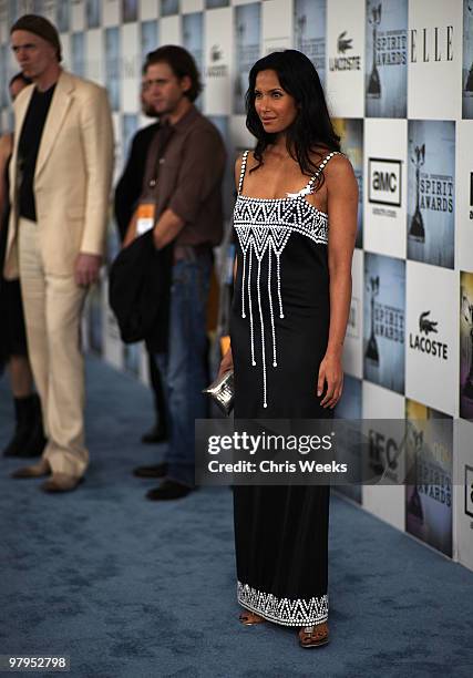 Actress Padma Lakshmi with Jameson Irish Whiskey and GH Mumm at Film Independent's 2009 Independent Spirit Awards held at the Santa Monica Pier on...