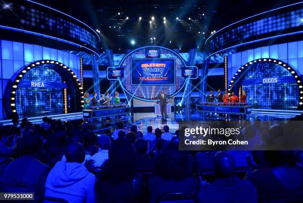 Jeff Dunham vs. Ming-Na Wen and Taye Diggs vs. Caroline Rhea" - The celebrity teams competing to win cash for their charities feature comedian and...