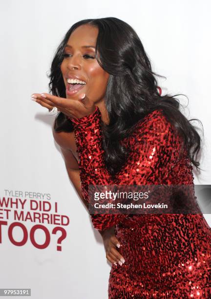 Actress Tasha Smith attends the special screening of "Why Did I Get Married Too?" at the School of Visual Arts Theater on March 22, 2010 in New York...