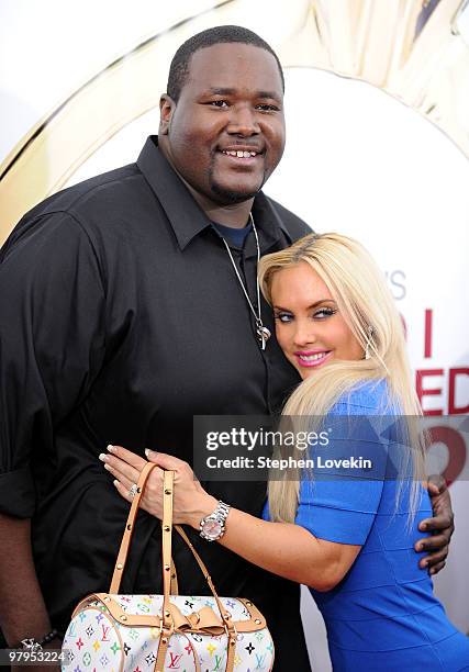 Actor Quinton Aaron and Nicole "Coco" Austin attend the special screening of "Why Did I Get Married Too?" at the School of Visual Arts Theater on...