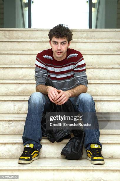 Italian actor Michele Riondino poses during the 'Il Passato E' Una Terra Straniera' screening at La Casa Del Cinema on March 22, 2010 in Rome, Italy.