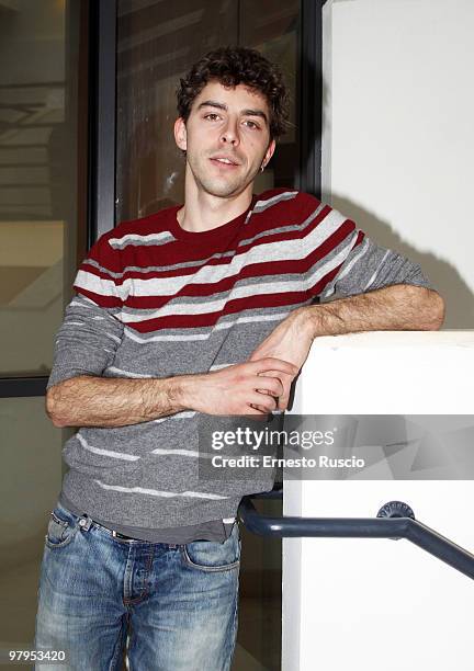 Italian actor Michele Riondino poses during the 'Il Passato E' Una Terra Straniera' screening at La Casa Del Cinema on March 22, 2010 in Rome, Italy.