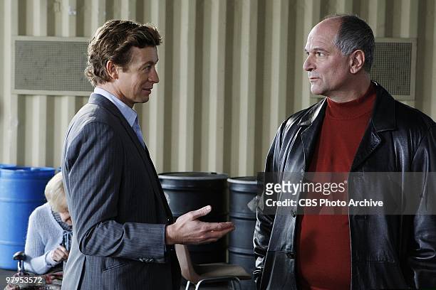 Blood Money" -- Patrick Jane speaks with Hank Draber , a suspect in a case involving the murder of an Assistant District Attorney, on THE MENTALIST,...
