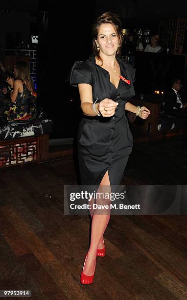 Tracey Emin attends the W Doha 1st birthday celebration in partnership with The Old Vic, at Chinawhite on March 22, 2010 in London, England.