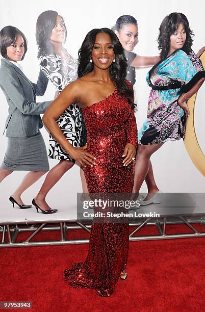 Actress Tasha Smith attends the special screening of "Why Did I Get Married Too?" at the School of Visual Arts Theater on March 22, 2010 in New York...