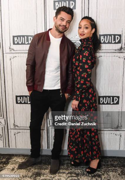 Dominic Cooper and Ruth Negga attend the Build Series to discuss the AMC show 'Preacher' at Build Studio on June 20, 2018 in New York City.