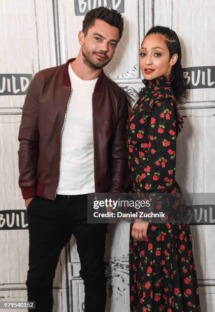 Dominic Cooper and Ruth Negga attend the Build Series to discuss the AMC show 'Preacher' at Build Studio on June 20, 2018 in New York City.