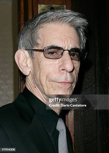 Comedian Richard Belzer attends the Tribute to Mickey Freeman at the New York Friars Club on March 22, 2010 in New York City.