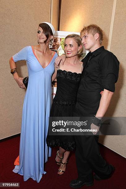 Stana Katic, Radha Mitchell and Toby Hemingway at the "Feast of Love" Premiere at The Academy of Motion Picture Arts and Sciences on September 25,...