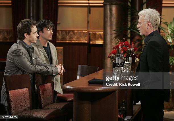 Jonathan Jackson , Dominic Zamprogna and Anthony Geary in a scene that begins airing the week of March 29, 2010 on Disney General Entertainment...