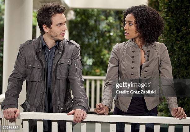 Jonathan Jackson and Annie Ilonzeh in a scene that airs the week of March 29, 2010 on Disney General Entertainment Content via Getty Images Daytime's...