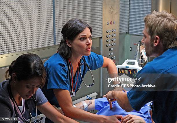 Pilot" -- Dr. C and Dr. Zambrano treat a trauma patient on "Miami Medical," a new drama series premiering, Friday, April 2, , on the CBS Television...