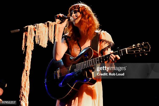 Karen Elson performs at Le Poisson Rouge on March 22, 2010 in New York City.