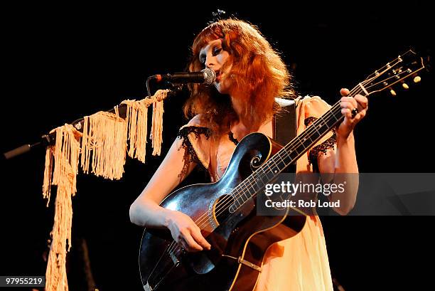 Karen Elson performs at Le Poisson Rouge on March 22, 2010 in New York City.