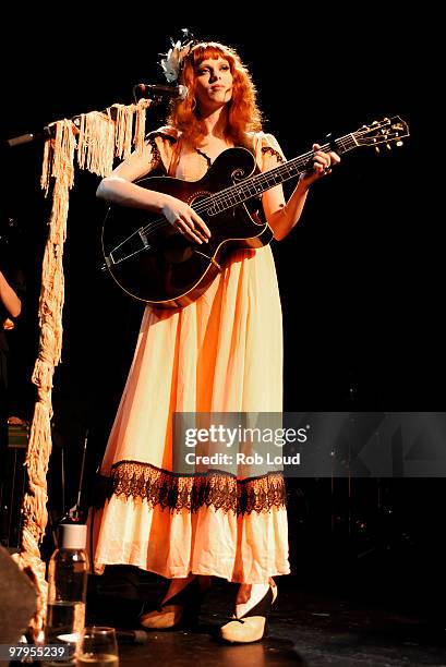 Karen Elson performs at Le Poisson Rouge on March 22, 2010 in New York City.