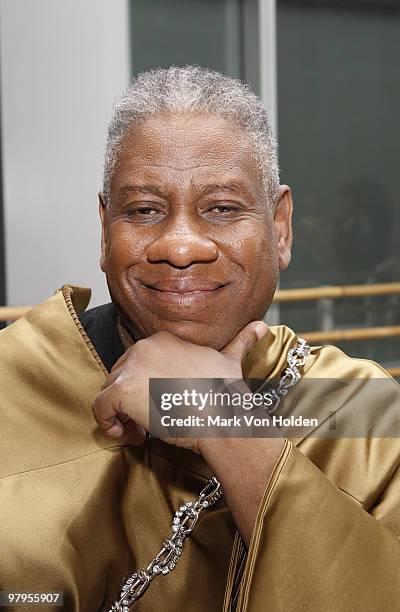 Andr� Leon Talley attends the Montblanc de la Culture Arts Patronage Award honoring Judith Jamison at the Alvin Ailey American Dance Theater on March...