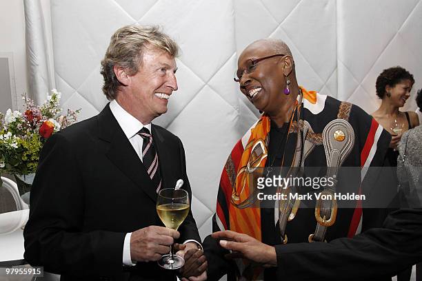 Personality, Nigel Lythgoe and Artistic director Alvin Ailey American Dance Theater/ Honoree Judith Jamison attends the Montblanc de la Culture Arts...