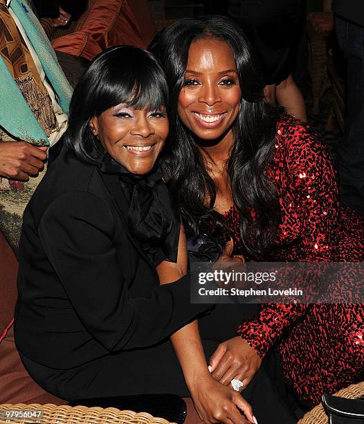 Actresses Cicely Tyson and Tasha Smith attend the "Why Did I Get Married Too?" after party on March 22, 2010 in New York City.