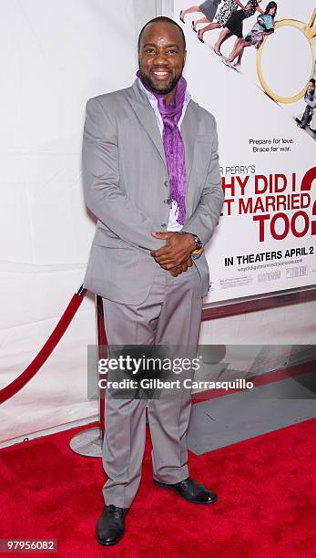 Actor Malik Yoba attends the special screening of "Why Did I Get Married Too" at the School of Visual Arts Theater on March 22, 2010 in New York City.