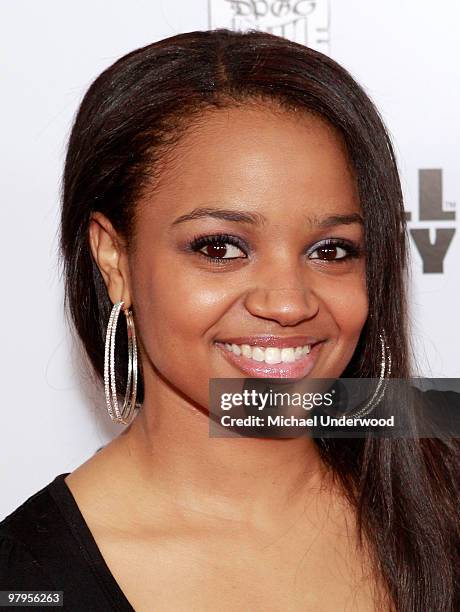 Actress Kyla Pratt arrives at the Los Angeles premiere of "Malice In Wonderland" at the Egyptian Theatre on March 22, 2010 in Hollywood, California.