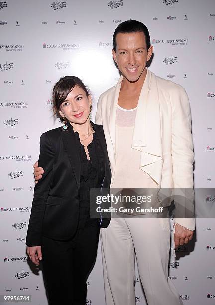 Event host and style expert Derek Warburton and communications consultant Molly Heintz attend the grand opening VIP gala of Housing Works Hell's...