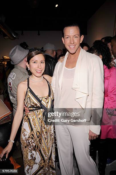 Event host and style expert Derek Warburton and Marisol Deluna attend the grand opening VIP gala of Housing Works Hell's Kitchen at Housing Works...