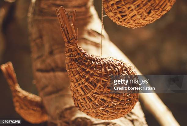 close-up of decoration hanging outdoors - bortes stock pictures, royalty-free photos & images