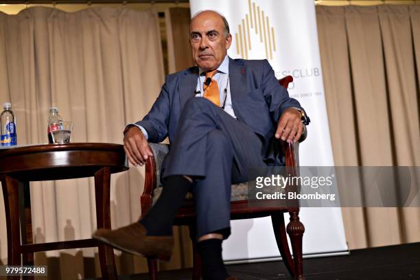 Muhtar Kent, chairman of the Coca-Cola Co., pauses while speaking during an Executives Club Of Chicago luncheon in Chicago, Illinois, U.S., on...