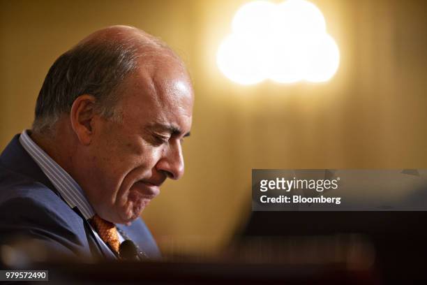 Muhtar Kent, chairman of the Coca-Cola Co., pauses while speaking during an Executives Club Of Chicago luncheon in Chicago, Illinois, U.S., on...