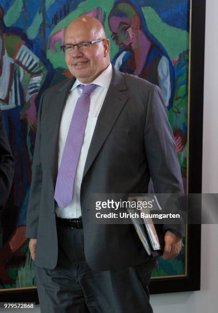 Meeting of the Federal Cabinet in the Federal Chancellery in Berlin. Peter Altmaier, Federal Minister of Economics, in the Federal Cabinet.