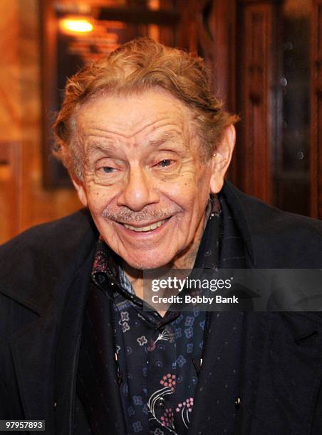 Jerry Stiller attends the Tribute to Mickey Freeman at the New York Friars Club on March 22, 2010 in New York City.