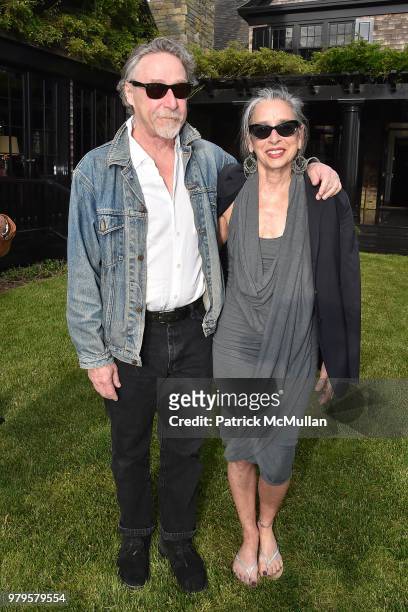 Gland Bard and Dierdre Guest attend The 18th Annual Midsummer Night Drinks Benefiting God's Love We Deliver at Private Residence on June 9, 2018 in...