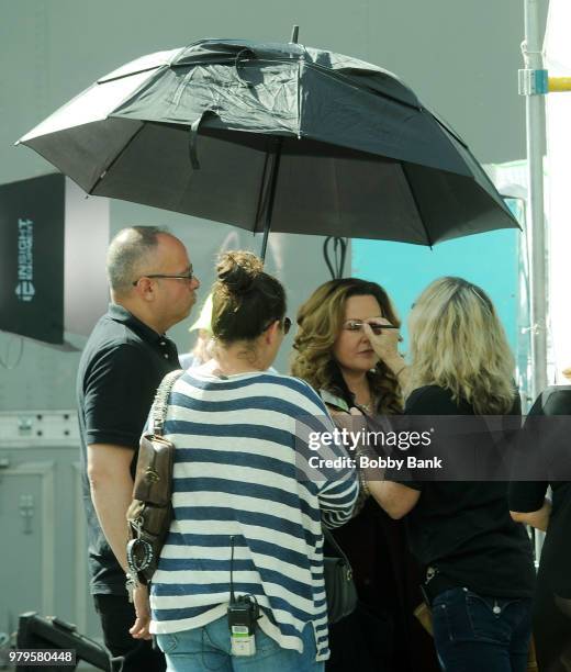 Melissa McCarthy on the set of "The Kitchen" on June 20, 2018 in New York City.