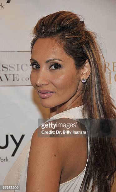 Actress Wedil David attends the POSHGLAM.COM to benefit children of the night at the Celebrity Vault on March 22, 2010 in Beverly Hills, California.