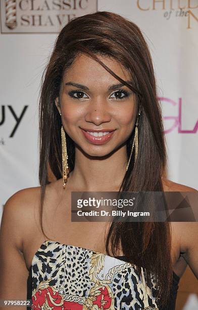 Actress Marisa Lauren attends the POSHGLAM.COM to benefit children of the night at the Celebrity Vault on March 22, 2010 in Beverly Hills, California.